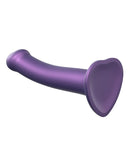 Strap-On-Me - Semi-Realistische Mono Density Dildo - Metallic Paars-Erotiekvoordeel.nl