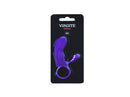 Virgite - Mini Vibrator Met Clitoris Borsteltje - Paars