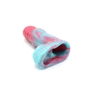 Kiotos Monstar 07 - Penis Sleeve - Penisverlenging - Met Ball Stretcher Opening - Diameter Ø 50 mm - Siliconen - Roze Blauw-Erotiekvoordeel.nl