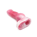 Kiotos Monstar 09 - Penis Sleeve - Penisverlenging - Met Ball Stretcher Opening - Lengte 205 mm - Siliconen - Roze Wit-Erotiekvoordeel.nl