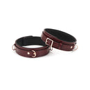 Liebe Seele - Wine Red Leren Dijboeien Met Rosé Gouden hardware (2 maten beschikbaar) - exclusief En Luxe-Erotiekvoordeel.nl