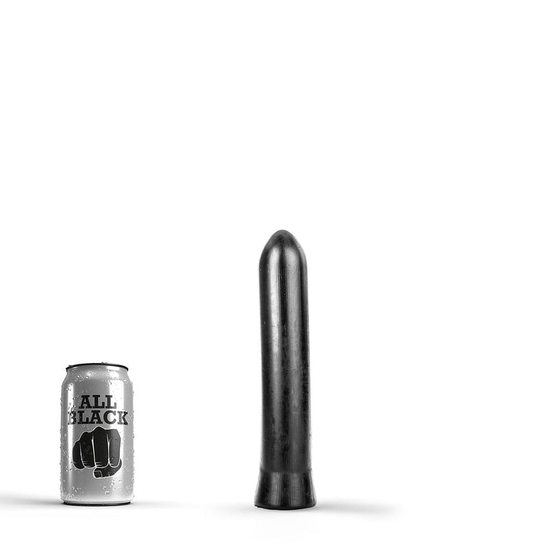 All Black - Gladde Dildo - 22 x 4.5 cm - Zwart-Erotiekvoordeel.nl