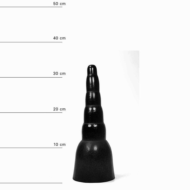 All Black - Grote Piramide Dildo - 31 x 11.5 cm - Zwart-Erotiekvoordeel.nl