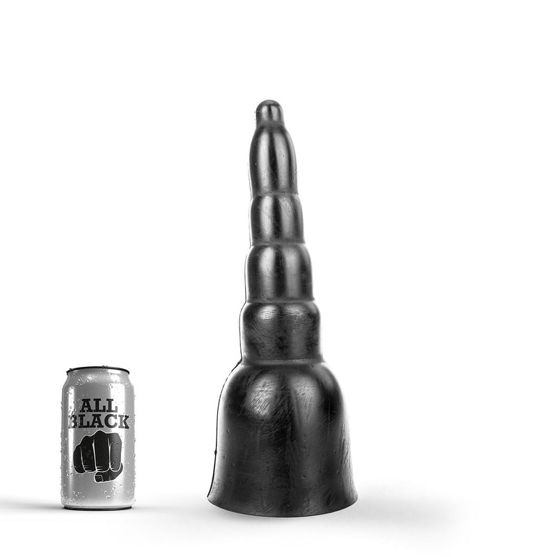 All Black - Grote Piramide Dildo - 31 x 11.5 cm - Zwart-Erotiekvoordeel.nl