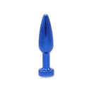 Aluminum Buttplug Met Kristal - Blauw-Erotiekvoordeel.nl
