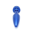 Aluminum Buttplug Met Kristal - Blauw-Erotiekvoordeel.nl