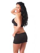 Amorable By Rimba - Fetish Setje Met Strass Versiering - Zwart-Erotiekvoordeel.nl