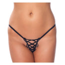 Amorable by Rimba - Bandjes String - Zwart-Erotiekvoordeel.nl
