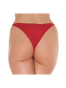 Amorable by Rimba - Luxe Kanten Vlinder Slip Met Open Kruis - Rood - One Size-Erotiekvoordeel.nl