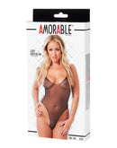 Amorable by Rimba - Transparante Bodystocking - Zwart-Erotiekvoordeel.nl