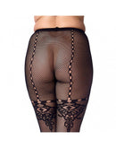 Amorable by Rimba - Visnet panty Met ingeweven Kanten details-Erotiekvoordeel.nl