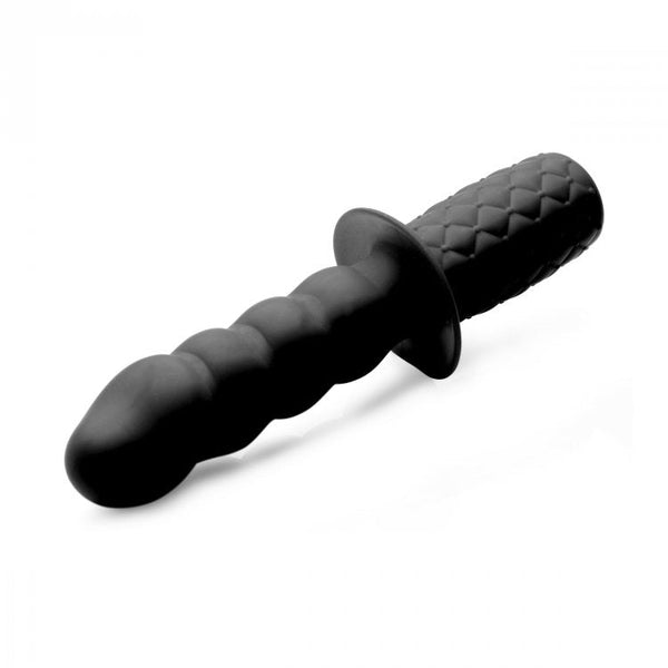 Ass Thumpers - The Handler - 10x Silicone Vibrating Thruster Anaal Dildo-Erotiekvoordeel.nl