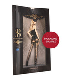 Ballerina - Fantasy Hold Ups Juliette Naadkousen - 20 denier - Zwart-Erotiekvoordeel.nl