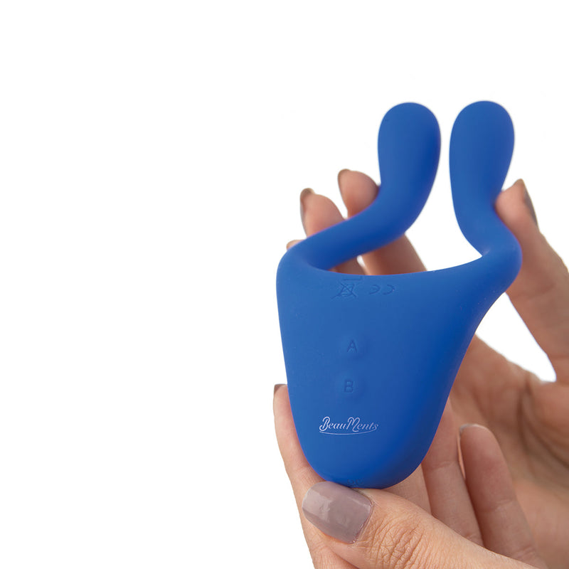 BeauMents - Doppio - Massager Voor Koppels - Blauw-Erotiekvoordeel.nl