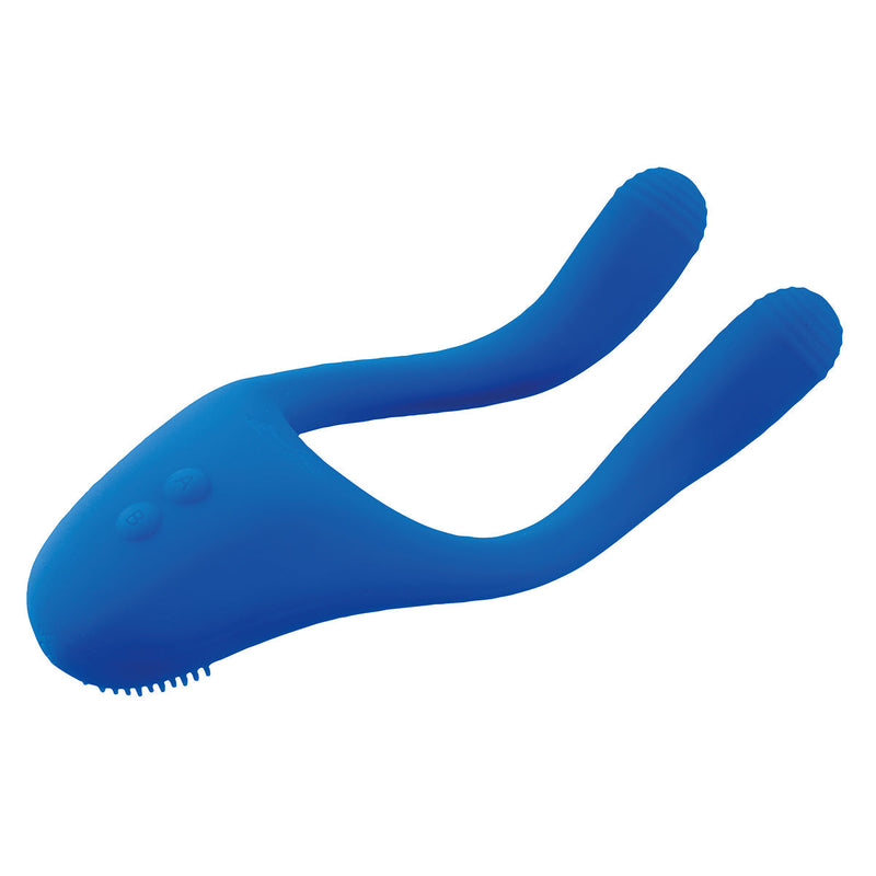 BeauMents - Doppio Move - Flexibele Koppel Vibrator - Blauw-Erotiekvoordeel.nl