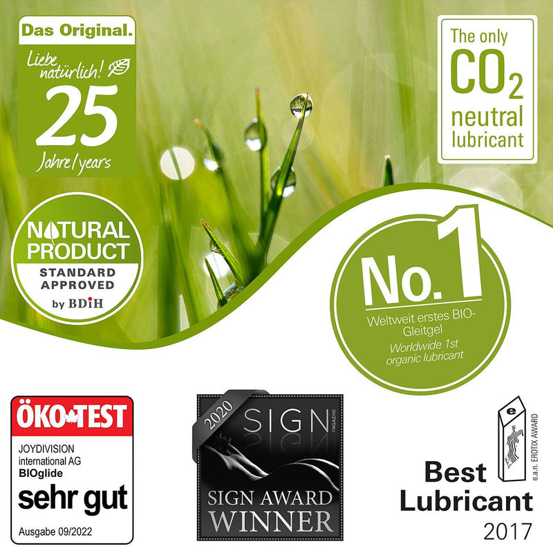 Bioglide - Neutral - Glijmiddel op Waterbasis - 100% Natuurlijke Ingredienten - Vegan-Erotiekvoordeel.nl