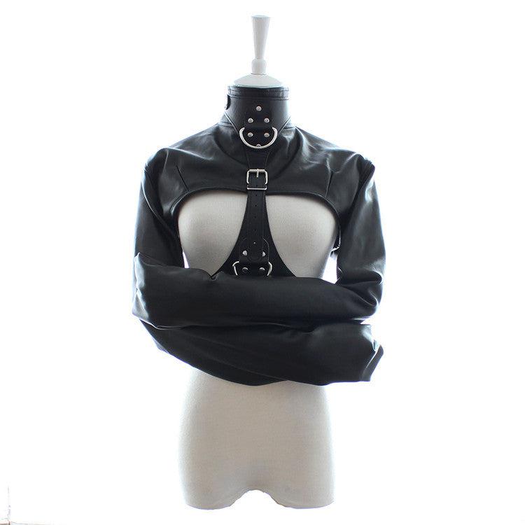 Bondage Body Bag/Dwangbuis Nylon En PU Leer - Maat S/M-Erotiekvoordeel.nl