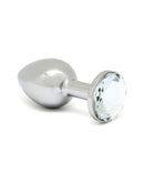 Buttplug Klein Met Wit Kristal 3 x 7.3 cm-Erotiekvoordeel.nl