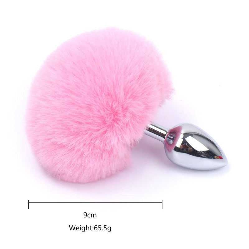 Buttplug Konijnenstaartje - Roze-Erotiekvoordeel.nl