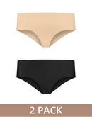 Bye Bra - Invisible Hipster 2 pack - nude En Zwart-Erotiekvoordeel.nl