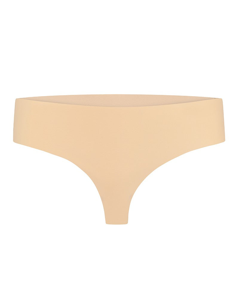 Bye Bra - Invisible Thong - String 2 pack - nude En Zwart-Erotiekvoordeel.nl