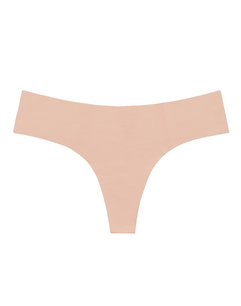 Bye Bra - Invisible Thong - String 2 pack - nude En Zwart-Erotiekvoordeel.nl