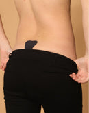 Bye Bra - Minimale, Naadloze & Onzichtbare Plak String - Zwart-Erotiekvoordeel.nl