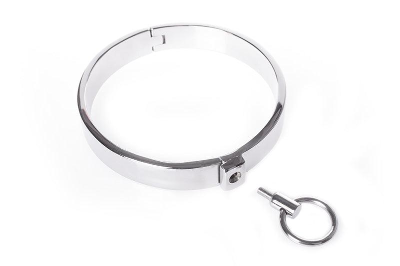 Collar RVS Met verborgen sluiting achter de O-Ring - Medium-Erotiekvoordeel.nl