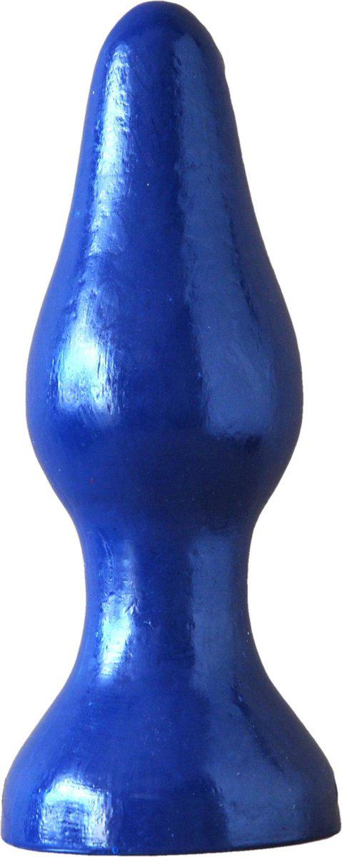 Crackstuffers - Dildo - Mushroom Head Dildo - Medium - Blauw - Lengte 24 cm - Diameter 8 cm-Erotiekvoordeel.nl