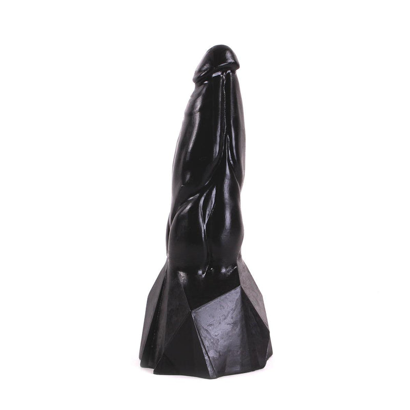 Dark Crystal - Anaal Dildo Met Extra Zware Voet 20 x 7.5 cm no. 61 - Zwart-Erotiekvoordeel.nl