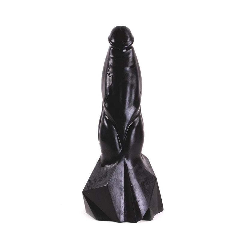 Dark Crystal - Anaal Dildo Met Extra Zware Voet 20 x 7.5 cm no. 61 - Zwart-Erotiekvoordeel.nl