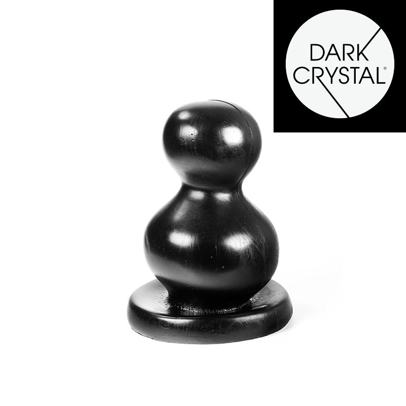 Dark Crystal - Bollen Buttplug 11 x 20 cm - Zwart-Erotiekvoordeel.nl