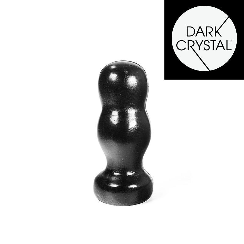 Dark Crystal - Bollen Buttplug 14,5 x 6 cm - Zwart-Erotiekvoordeel.nl