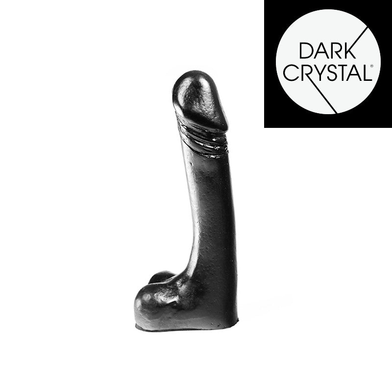 Dark Crystal - Dildo 18 x 3 cm - Zwart-Erotiekvoordeel.nl