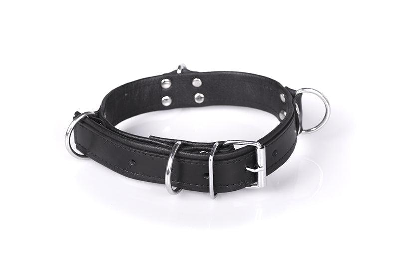 DeLuxe Bondage Collar - Zwart-Erotiekvoordeel.nl