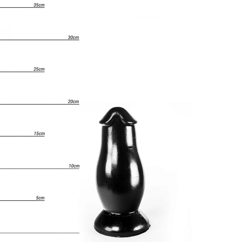 Dinoo - Buttplug Gypos 19,5 x 8,8 cm - Zwart-Erotiekvoordeel.nl