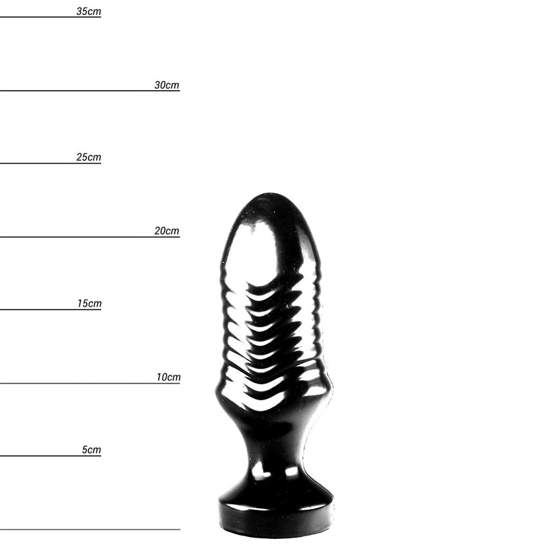 Dinoo - Buttplug Tanius 23 x 7 cm - Zwart-Erotiekvoordeel.nl