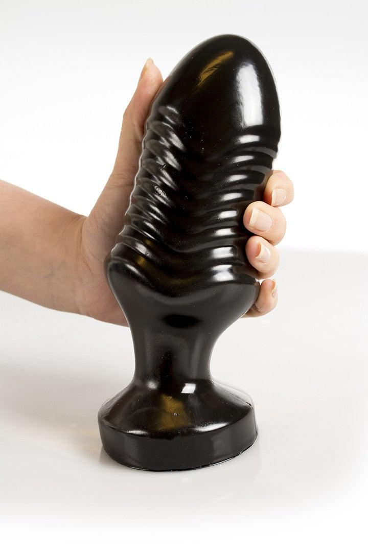 Dinoo - Buttplug Tanius 23 x 7 cm - Zwart-Erotiekvoordeel.nl