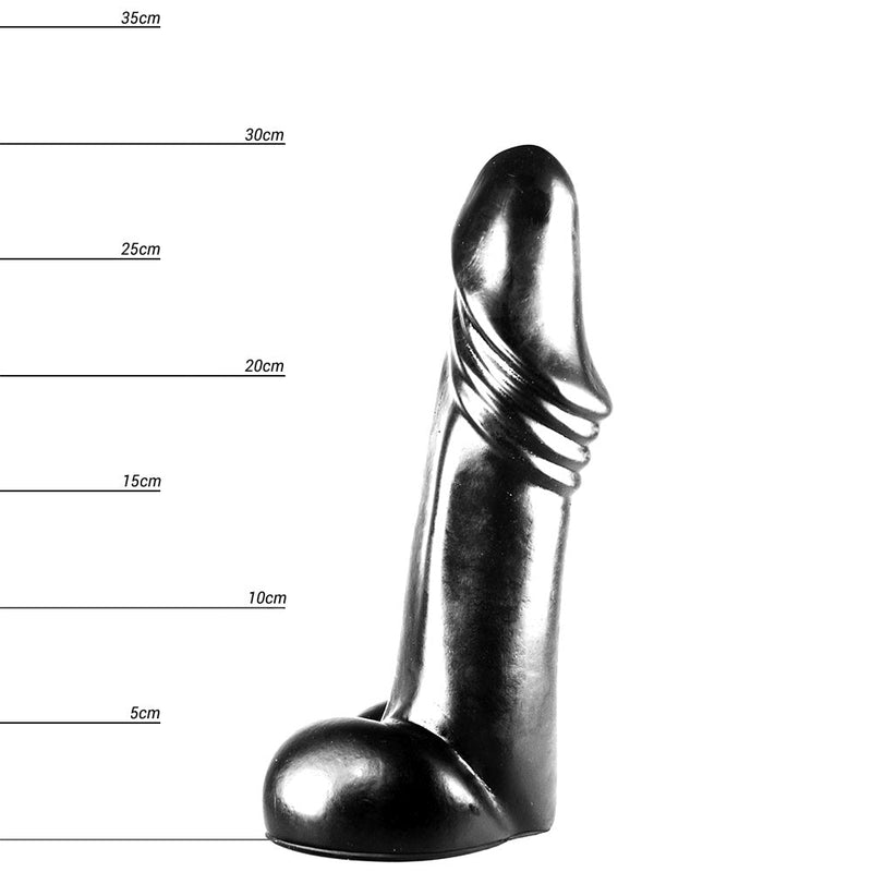 Dinoo - Dildo AGILI 30 x 8 cm - Zwart-Erotiekvoordeel.nl