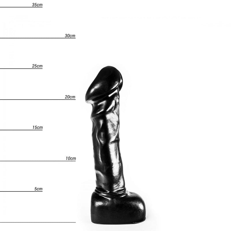 Dinoo - Dildo Haya 25,5 x 6,5 cm - Zwart-Erotiekvoordeel.nl