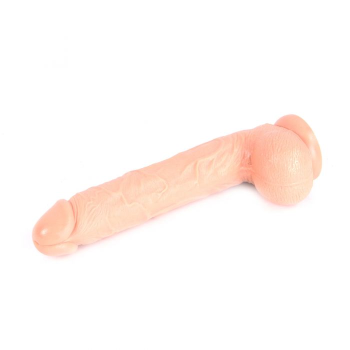 Dinoo - XL Dildo - Kong - 26 x 4.5 cm - Lichte Huidskleur-Erotiekvoordeel.nl