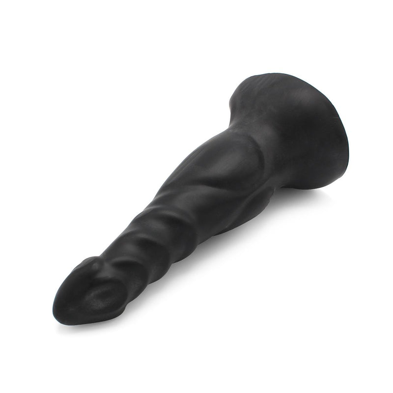 Dinoo - XXL Anaal Dildo - Horse Dong - 25.5 x 7.4 cm - TPE - Zwart-Erotiekvoordeel.nl