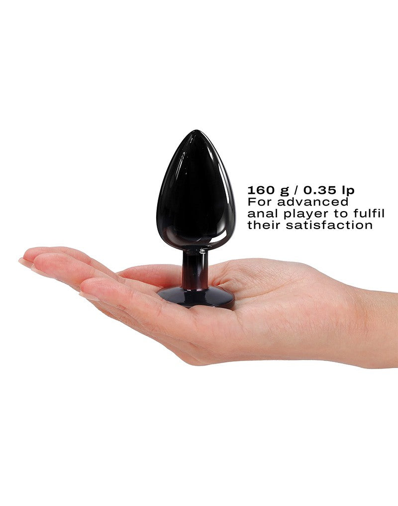 Dorcel - Diamond Aluminium Buttplug - Zwart-Erotiekvoordeel.nl