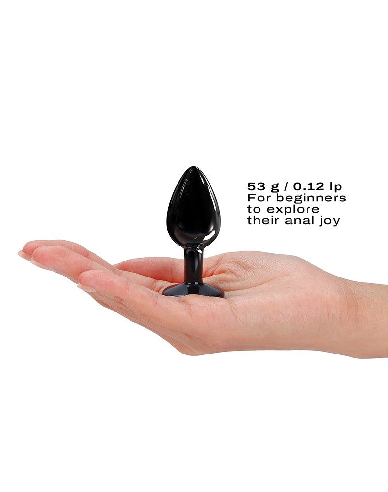 Dorcel - Diamond Aluminium Buttplug - Zwart-Erotiekvoordeel.nl