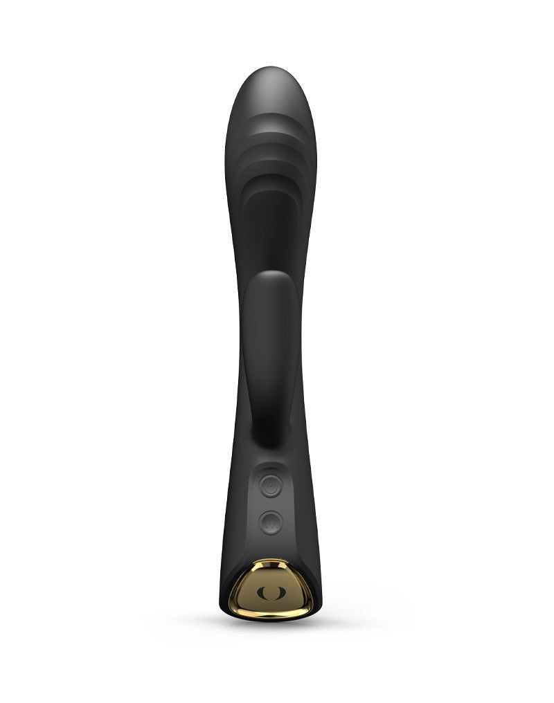 Dorcel - FLEXI RABBIT Verwarmde Tarzan Vibrator - Zwart-Erotiekvoordeel.nl