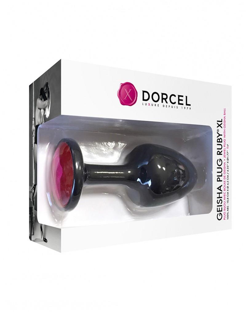 Dorcel - Geisha Buttplug Met bewegende Metalen Balletjes En Paars Kristal - Maat L-Erotiekvoordeel.nl