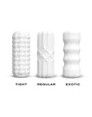 Dorcel - Masturbator Cup met Structuur - Exotic - Wit-Erotiekvoordeel.nl