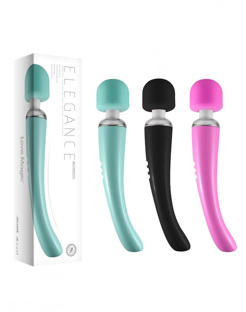 Elegance Wand Vibrator - oplaadbaar - Zwart-Erotiekvoordeel.nl