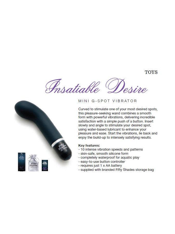 Fifty Shades of Grey - Insatiable Desire - Mini G-spot Vibrator-Erotiekvoordeel.nl