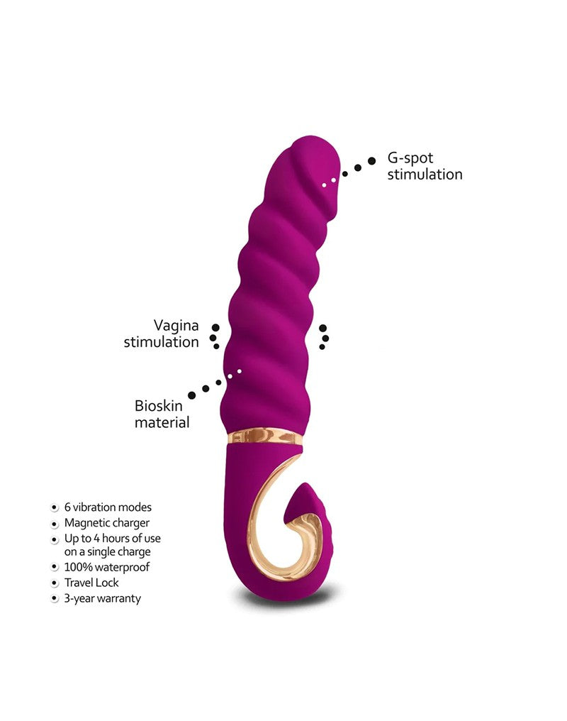 G-Vibe - G-Jack - Mini Geribbelde Vibrator - Paars-Erotiekvoordeel.nl